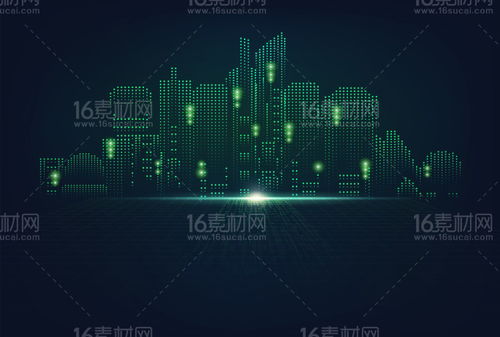 6款科技感電子信息創(chuàng)意背景矢量素材，點(diǎn)亮數(shù)字視覺盛宴